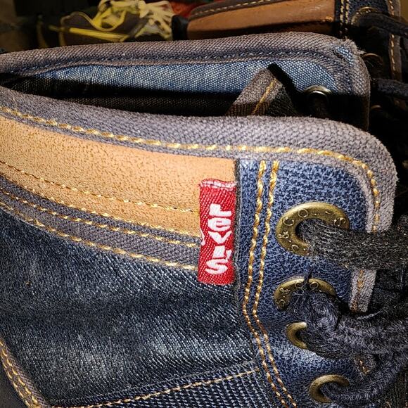 LEVIS EUC MENS SZ 9.5 JEAN LUG BOOTS main image 13